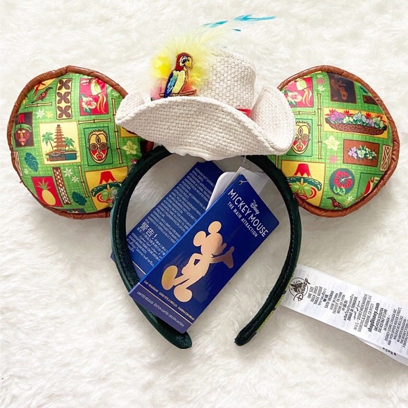 Disney Accessories - Disney World Ears Enchanted Tiki Room Mickey Main Attraction 50th Anniversary